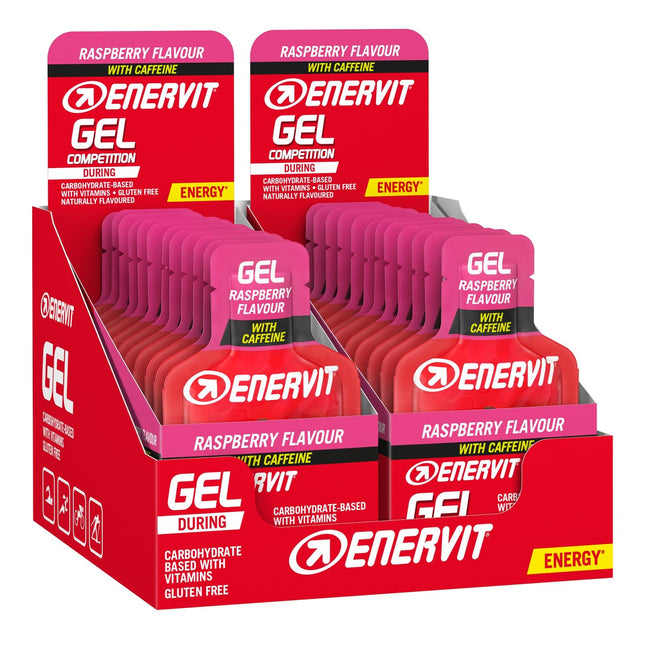 Enervit Enervitene Sport Taste Raspberry with Caffeine Pack of 24 gels of 25ml