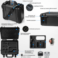 Lekufee Waterproof Hard Case for DJI Mini 4 Pro, DJI Mini 3 Pro, Mini 3 Drone, DJI RC 2, DJI RC N2/N1, DJI Goggles 3(Not for Goggles N3)/2/Integra, DJI RC Motion 2 and Accessories (Case Only)