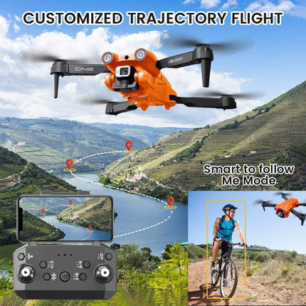Mingfuxin Foldable Drone with Camera for Beginners, RC Quadcopter Drone with App WIFI FPV Live Video, Altitude Hold, Headless Mode, One-Key Takeoff and Landing for Adults and Kids