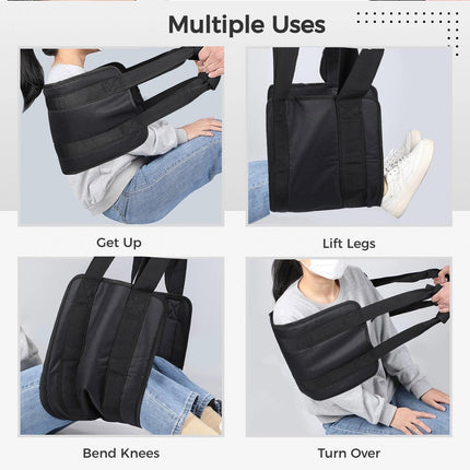 Transfer belt for patients and seniors, transfer belt for patient lifts 31.5 x 11.8 in, mesh padded Oxford fabric transfer belt, double handle transfer belt for assistance in moving out of bed