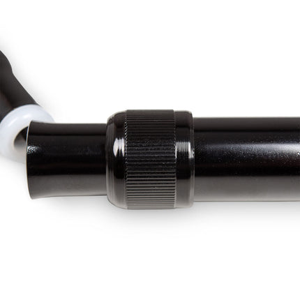 Weinberger telescopic walking stick, sturdy, foldable, height-adjustable, non-slip, comfortable, only 420 grams, max. 136 kg, travel walking stick, 48748, black