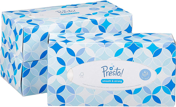 by Amazon 4-ply paper tissue boxes, 1200 pieces, 12 packs of 100