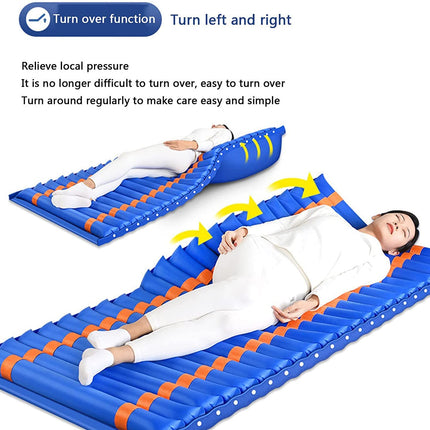 FOOJO Anti-Decubitus Mattress, Alternating Pressure Mattress with Lift and Left and Right Flip Design Function, Medical Air Mattress for the Prevention of Pressure Sores and Decubitus
