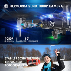 H24 Drone with Camera HD 1080P, RC Drone for Adults and Kids, Foldable Quadcopter with WiFi Transmission, 26-30 Mins Long Flight Time, Mini Drone Toy Gifts for Boys Girls Beginners
