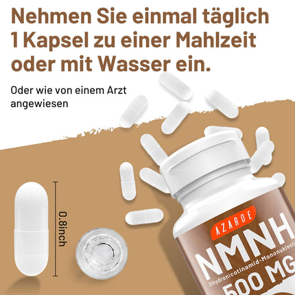 AZAROE NAD Capsules Alternative 500mg (60 Capsules (1 Pack))