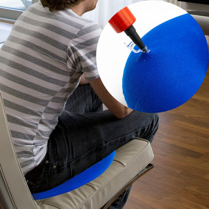 Donut Hemorrhoid Seat Cushion Inflatable Orthopedic Ring Cushion Decubitus Cushion Round Soft Seat Ring with Pump for Bed Sores Hemorrhoids Tailbone Pain Wheelchairs Pregnant Women Gray 35cm