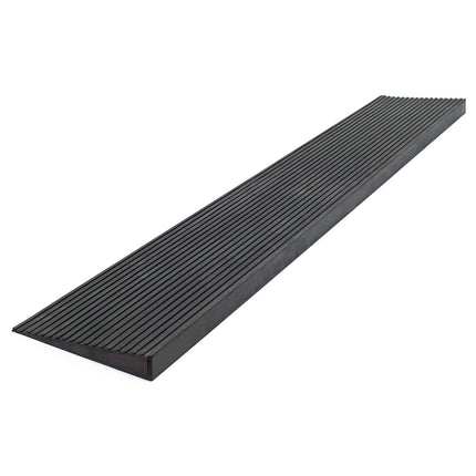 Wiltec door threshold ramp 900x150x25 mm for wheelchair &amp; rollator, black, wheelchair ramp made of solid rubber, non-slip surface, curb ramp can be shortened
