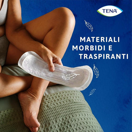Tena Discreet Maxi Sanitary Pads, ES, Blue, 12 Pack