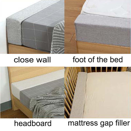 Bed Wedge, Custom Size, Bed Gap Filler, Long Memory Foam, Bed Mattress Filler, Rectangular Gap Headboard Pillow, Soft Removable Armrest Support