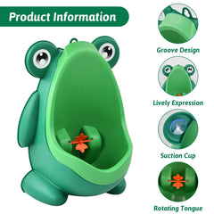 Urinal for boys Urinal tract for children Wall-mounted urinal Standing urinal Boys toilet training (green)