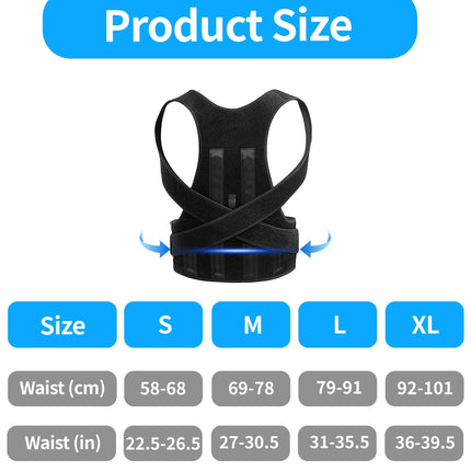 Back Straightener, Posture Corrector for Women and Men, Posture Corrector to Relieve Upper and Lower Back Pain, Adjustable Full Backrest for Women and Men (XL)