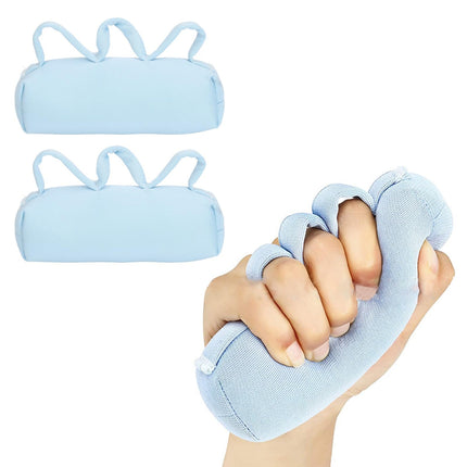 2 Pack Palm Grip Hand Contracture Pillow for Paralyzed Elderly Patients, Finger Contracture Grip Pillow, Sweat-Resistant, Washable Finger Splinter Palm Pillow