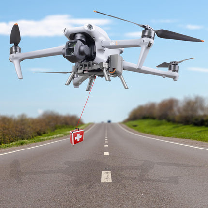 LYONGTECH Release and Drop Device System for DJI Air 3S, Air 3 Drone, Dropper Fishhook Release Kit, Payload Delivery Accessory