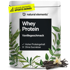 Whey Protein Powder – Vanilla – 1kg – 24g protein per serving – not too sweet, only natural flavors – high dosage – produced in Germany &amp; laboratory tested