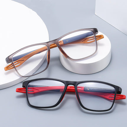 Fsread Reading Glasses Men Set of 3 Sporty Design, Comfortable and Flexible Lightweight Blue Light Blocking Reading Aid for Men +2.0