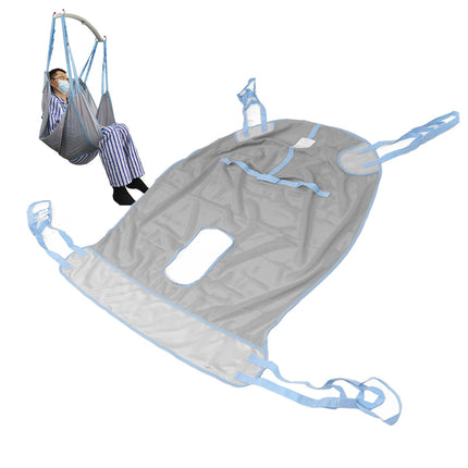 Patient Lift, 4 Positions, Easy to Wash, Patient Transfer Belt, 230 kg Capacity, Mesh for Home Use (XL)