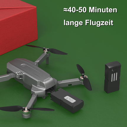 Wipkviey B12 Drone with 4k Camera, GPS Drone with One-Click Return, FPV RC Quadcopter for Beginners, Brushless Motor, Low Battery Return, 50 Min Flight Time with 2 Batteries, Under 249g, C0