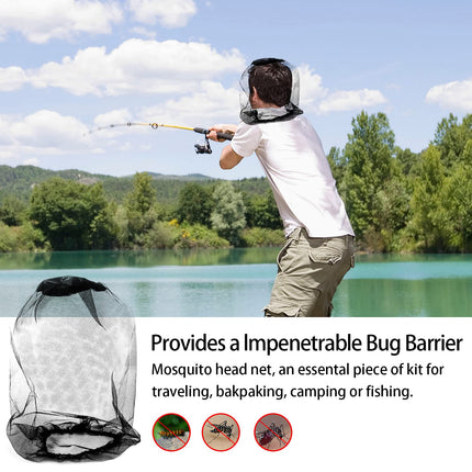 4 pieces mosquito net head, mosquito net for hat mosquito head net, mosquito head net head protection net for outdoor hiking camping beekeeping fishing mosquito fly insect protection