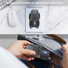 OBEST Mini Drone with 4K Camera, RC Foldable WIFI Drone, 2 Batteries, 360° Obstacle Avoidance, Automatic Return, Headless Mode, RC Quadcopter, Kids Adults Toys and Gifts