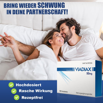 NEW: Viadiax high-dose for the adventurous man – extra strong tailored to the needs of men – Premium quality with L-Arginine + Maca