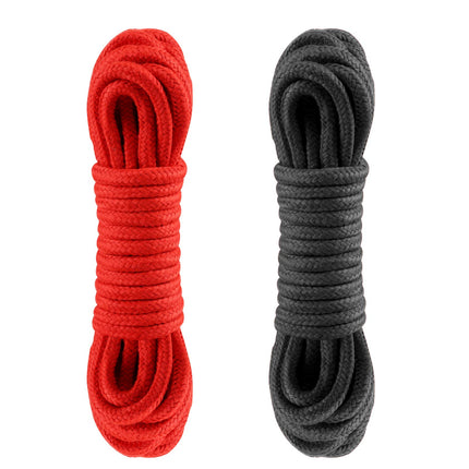 LIHAO 2 x 10 m bondage rope bondage ropes BDSM black red