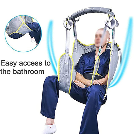 CEEBUS Patient Lifter Sling Stair Transfer Belt Patient Lifter, Movable Support Lifting Platform Gait Harness Standing Walking Aids Assisted Leg Trainer, for Elderly, Disabled