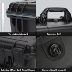 Professional case for DJI Air 3S and DJI Air 3 Fly More Combo Waterproof bag suitcase case for DJI Air 3S accessories Compatible with DJI RC-N3/RC 2 controller, propeller, battery and drone accessories