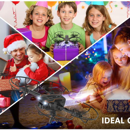 Drone with HD 720P Camera for Kids, RC Drone Quadcopter with WiFi Transmission, Headless Mode, 3D Flip, Altitude Hold, Flight Path, Toys and Gifts for Boys Girls Beginners