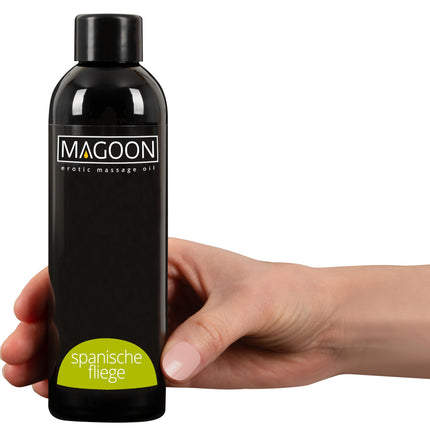 Magoon Massage Oil Spanish Fly 200 ml - aphrodisiac massage oil for women and men, high-quality oil with lubrication, easy insertion