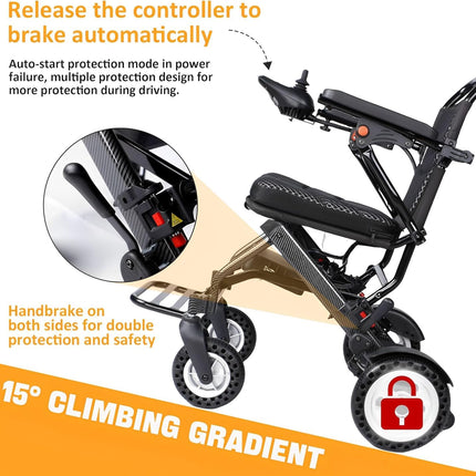 Lightweight Electric Wheelchair Foldable Electric Wheelchair Electric Wheelchair all terrain Electric Wheelchairs for Home