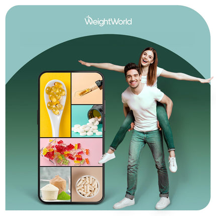 Collagen Tablets with Vitamin C - 1800mg Collagen Hydrolysate per Serving - Collagen Peptides Types 1 &amp; 3 - 180 Tablets - 2 Month Supply - WeightWorld