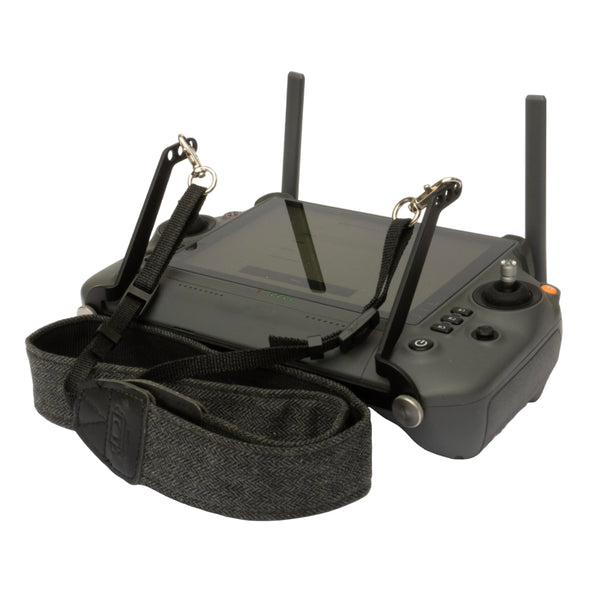 Robotics - Shoulder strap for DJI RC Plus controller, non-slip horizontal suspension, quick-mounting, black anodized, aluminum