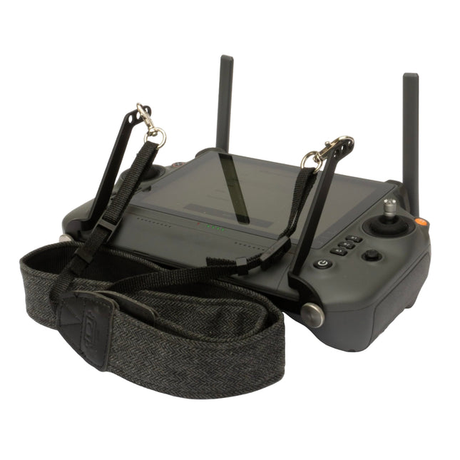 Robotics - Shoulder strap for DJI RC Plus controller, non-slip horizontal suspension, quick-mounting, black anodized, aluminum