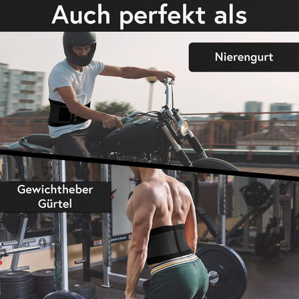 VIGO SPORTS back support, machine washable - anti-sweat kidney belt for effective back stabilization - back support belt for men and women - warming lumbar support belt