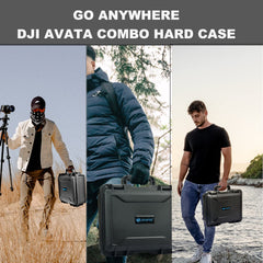 LEKUFEE Waterproof Case for DJI Avata 1 Drone, Fly Smart Combo, Goggles 2/V2/Integra, RC Motion 3/2, FPV Motion 3/2, and Accessories (Carrying Case Only) (Not for DJI AVATA 2)