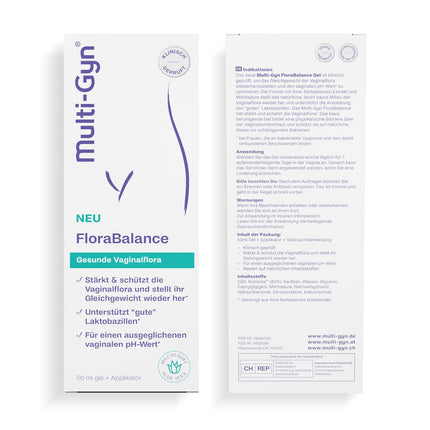 Multi-Gyn Flora Balance Gel 50 ml – Treatment of bacterial vaginosis for women – Optimizes vaginal pH – Clinically proven to strengthen and protect the intimate flora
