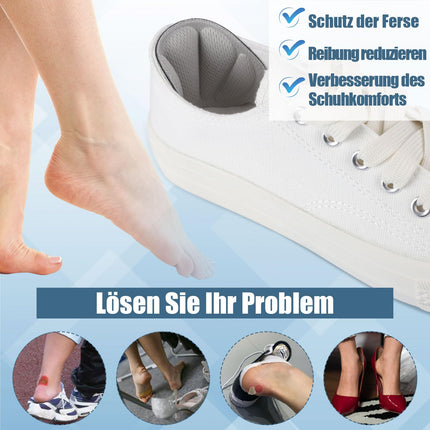 6 Pairs of Heel Pads, Heel Protectors, Self-Adhesive Heel Protectors, Anti-Friction Heel Pads, Anti-Slip Insoles for Men and Women (Gray &amp; Black &amp; Skin-Colored)