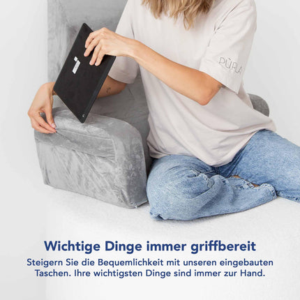 MKS. Memory foam armchair relieves back pain, improves seating posture, and provides ultimate comfort—perfect for relaxing in bed, reading, and sitting.…