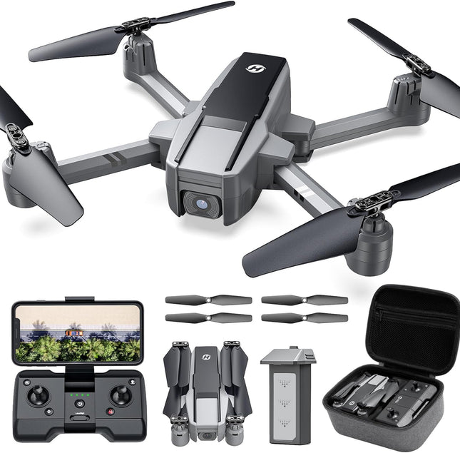Holy Stone HS440D GPS Drone with 4K Camera for Beginners, 1 Battery for 20 Min. Flight Time, Follow Me, Auto Return, 5G FPV Transmission, RC Foldable Drone Complete Set under 249g Professional for Adults, C0
