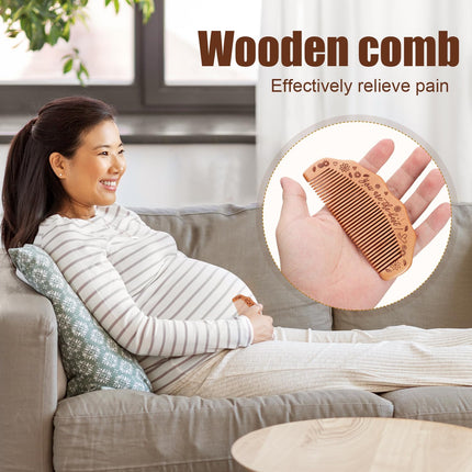 Birth comb against labor pains, wooden birth comb with affirmation, labor gifts for women, labor comb, birth comb, labor and delivery equipment for expectant mothers