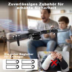 TT19 Mini Drone with Camera 180° Obstacle Avoidance 40KM/H Maximum Speed ​​RC FPV Drones for Beginners Adults Brushless Motor Drone 5G Wifi Adjustable Camera 1080p Foldable Quadcopter