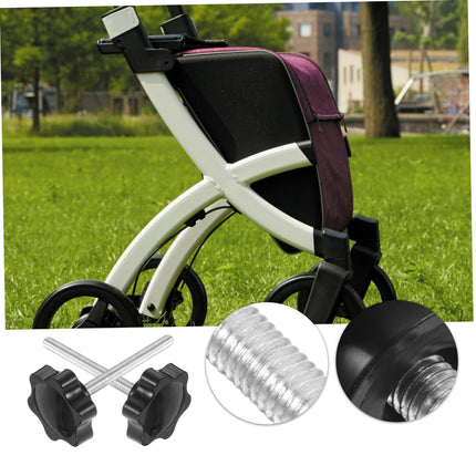 COLLBATH Threaded Replacement Star Hand Knob Set for Walking Aid Knobs Easy Hand Tightening Walking Aid Accessories
