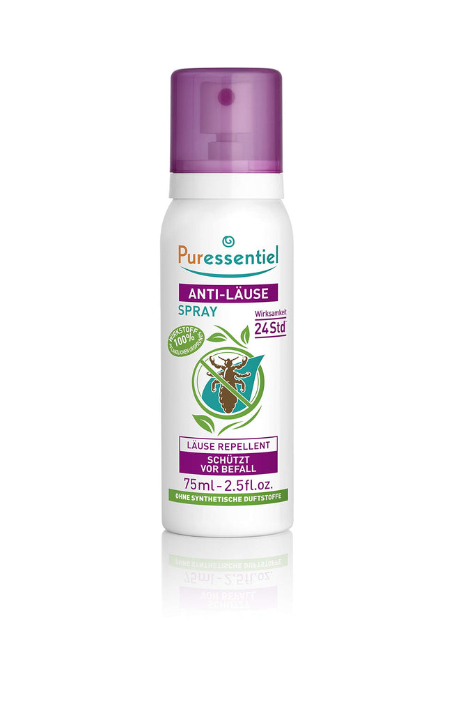 Puressentiel - Anti-Lice - Head Lice Repellent Spray - Head Lice &amp; Nits - Keeps lice away and prevents infestation - Active ingredient 100% natural origin - 75 ml