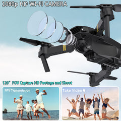 Drone with 1080P Camera, Beginner RC Quadcopter Drone for Kids, FPV Mini Drone, Altitude Hold, One-Key Takeoff/Landing, 3D Flip. Gifts for Girls/Boys