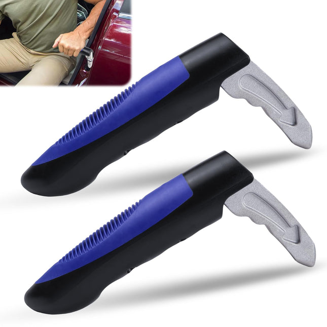 Car exit aid for seniors, 2 pieces car entry aid, emergency hammer car, support handle car handle for seniors, disabled