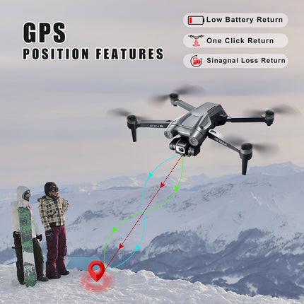 I8 MAX Drone with 1080P GPS Camera, Brushless Motor, 20 Min, Smart Return for Beginners, Follow Me, Optical Flow