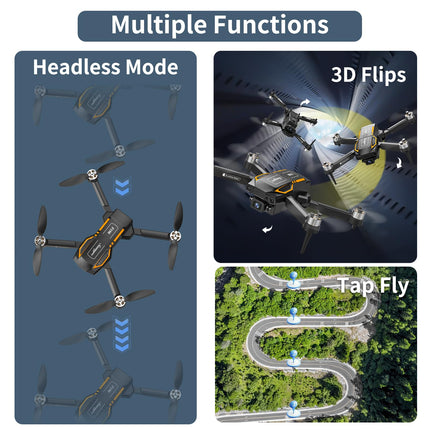 Dual Cameras Drone, Foldable FPV Drone with Modular Battery