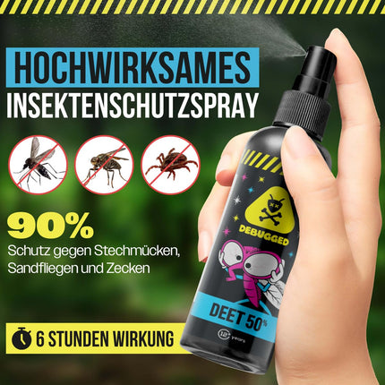 DEET 50% Mosquito Repellent &amp; Tick Repellent - Mosquito Repellent for Tropical and Outdoor Use - Insect Repellent against Mosquitoes, Ticks &amp; Mosquitoes - 100ml