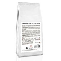 GOLDEN PEANUT Citric Acid Powder 1 kg, E-330 pure citric acid, food grade, natural cleaning and descaling