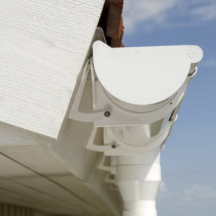 INEFA downpipe connector, PVC DN50 / 50mm white drain pipe connector, gutter accessories, easy plug-in installation, Made in Germany